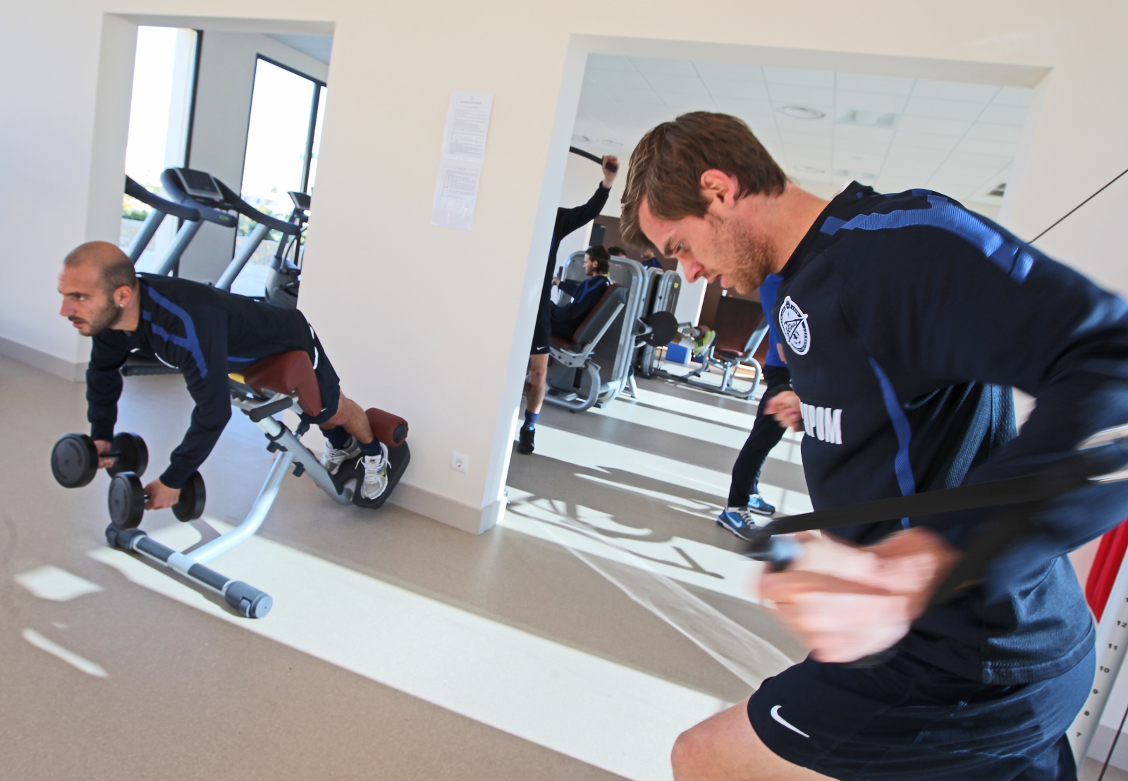 Третий сбор «Зенита» в Лагуше: занятия в тренажерном зале