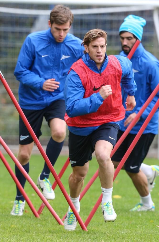 Тренировка «Зенита» перед матчем «Зенит» — «Спартак»