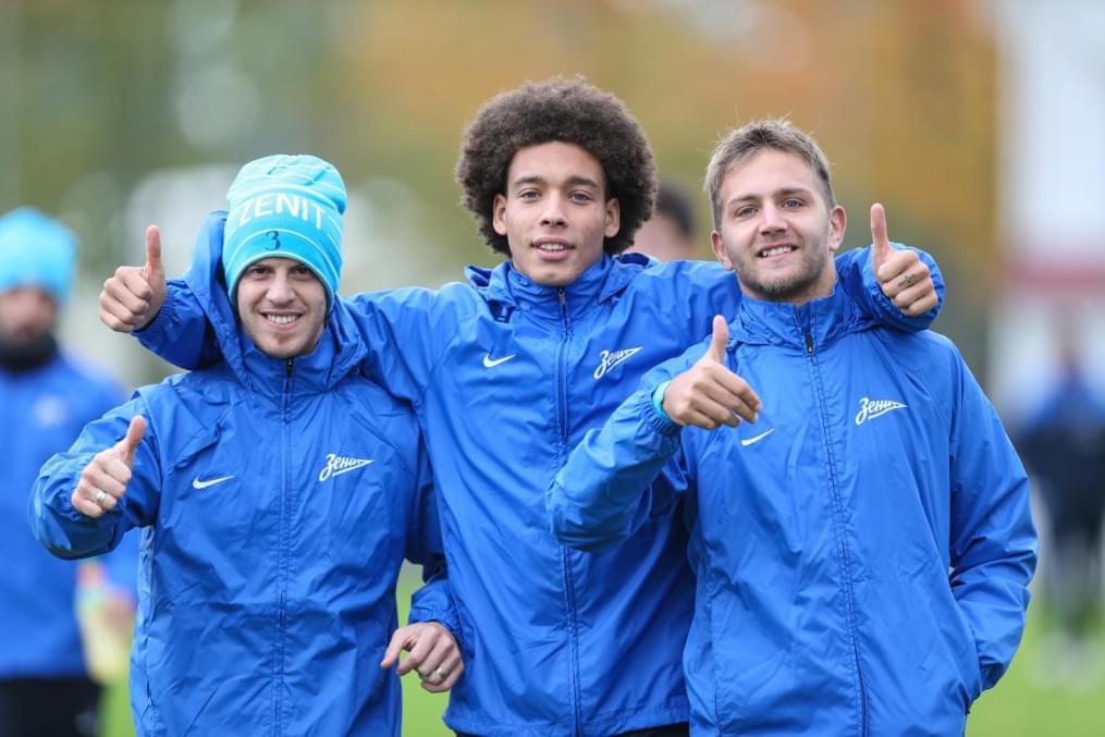 Тренировка «Зенита» перед матчем «Зенит» — «Спартак»