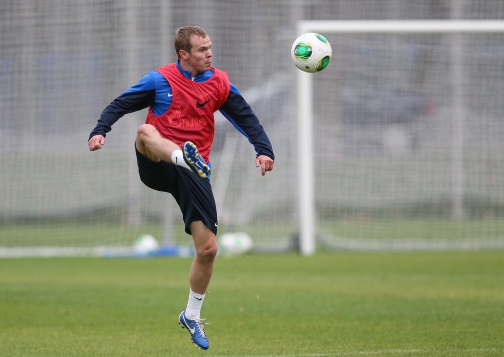 Тренировка «Зенита» перед матчем «Зенит» — «Спартак»