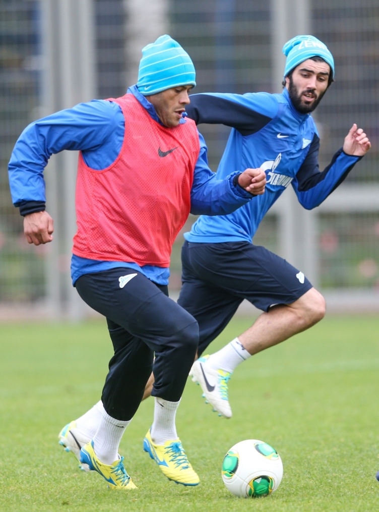 Тренировка «Зенита» перед матчем «Зенит» — «Спартак»