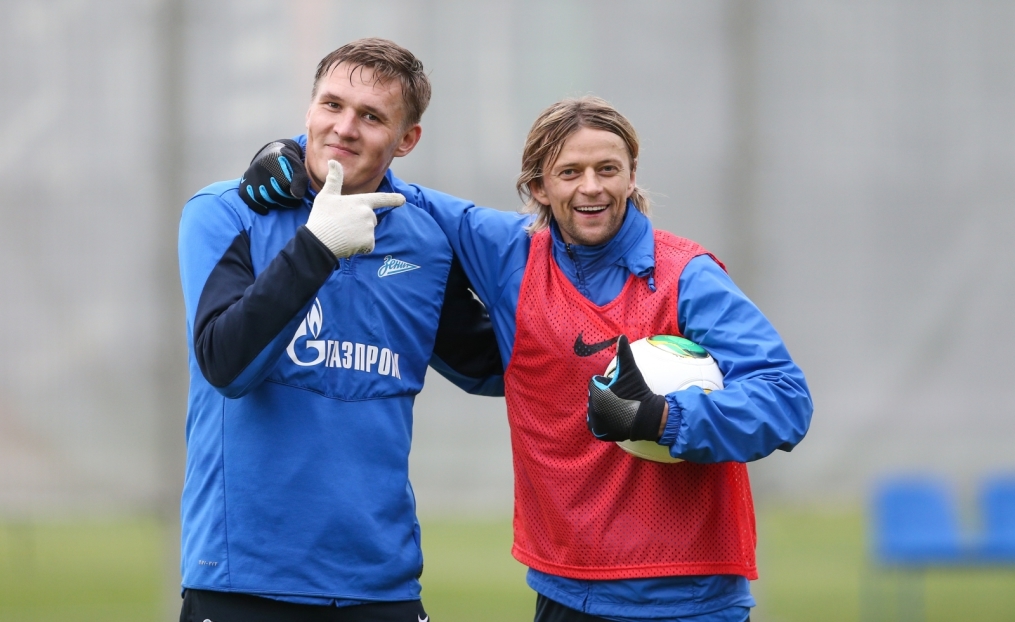 Тренировка «Зенита» перед матчем «Зенит» — «Спартак»