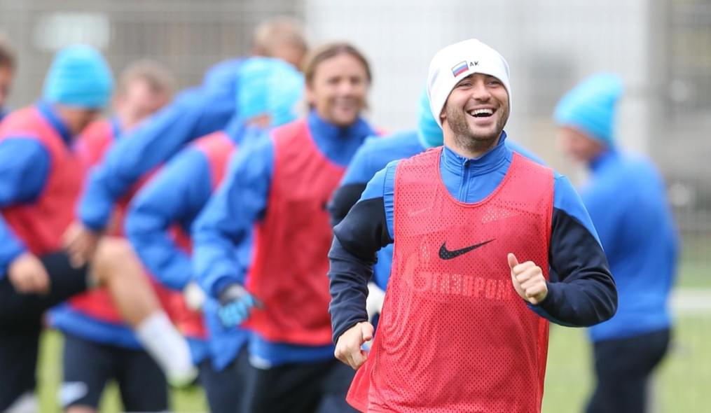 Тренировка «Зенита» перед матчем «Зенит» — «Спартак»