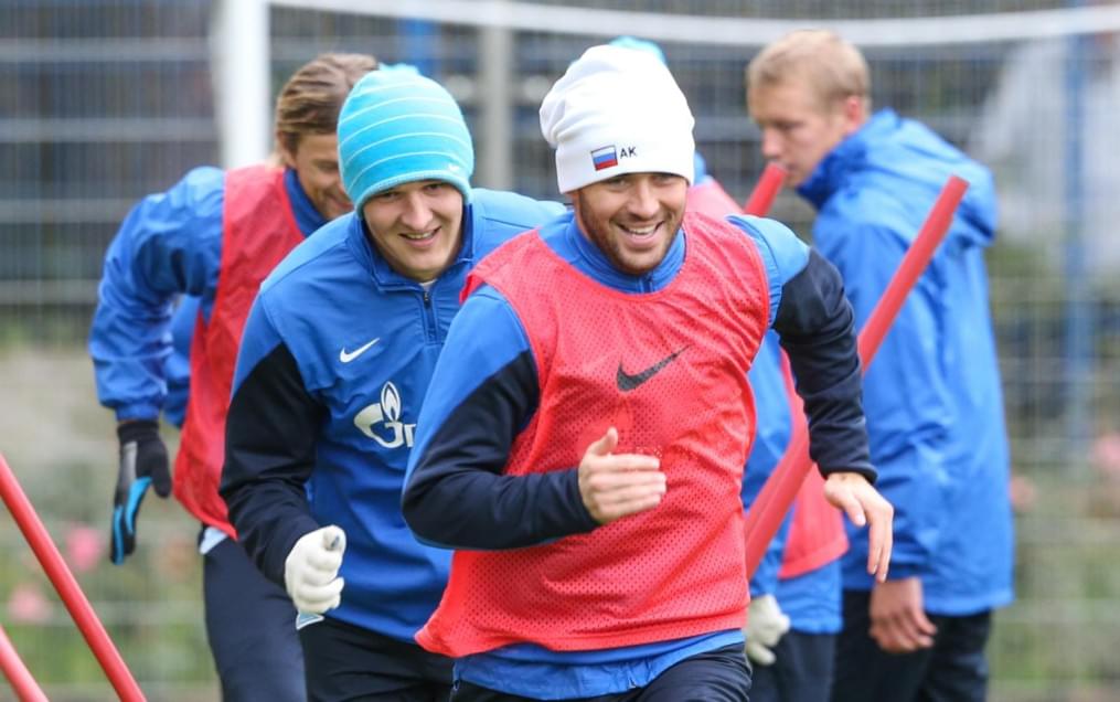 Тренировка «Зенита» перед матчем «Зенит» — «Спартак»