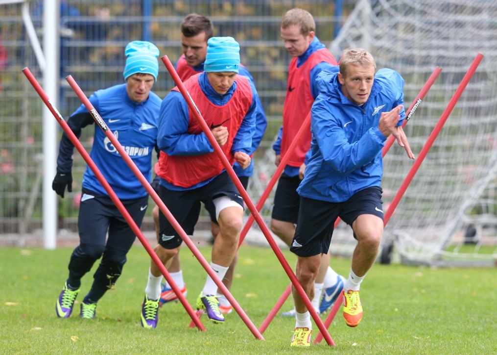 Тренировка «Зенита» перед матчем «Зенит» — «Спартак»