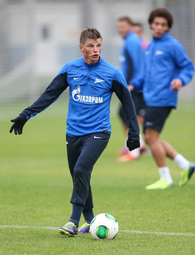 Тренировка «Зенита» перед матчем «Зенит» — «Спартак»