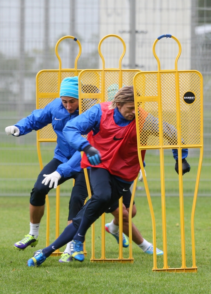 Тренировка «Зенита» перед матчем «Зенит» — «Спартак»