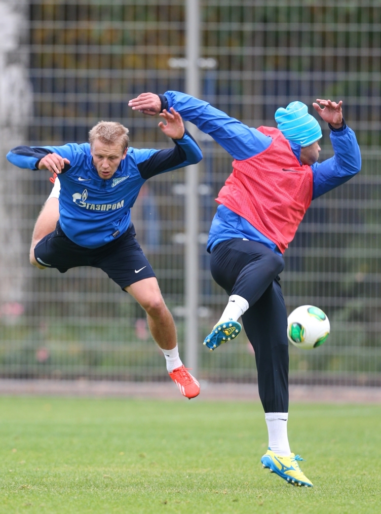 Тренировка «Зенита» перед матчем «Зенит» — «Спартак»