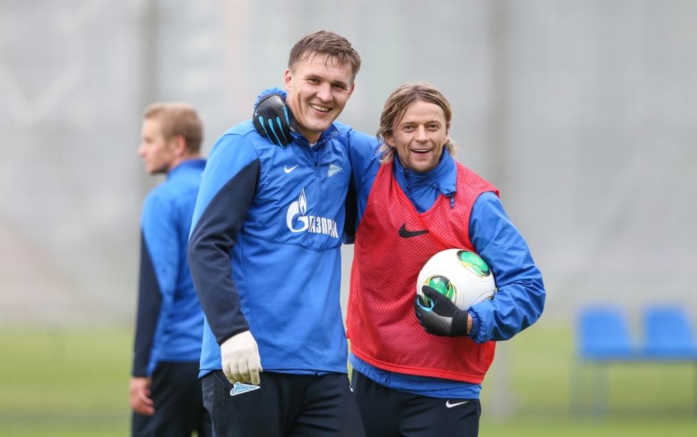 Тренировка «Зенита» перед матчем «Зенит» — «Спартак»
