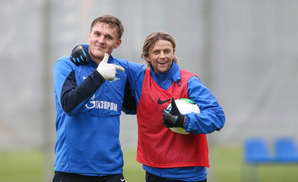 Тренировка «Зенита» перед матчем «Зенит» — «Спартак»