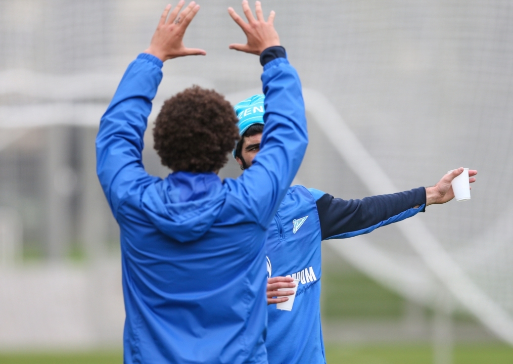 Тренировка «Зенита» перед матчем «Зенит» — «Спартак»