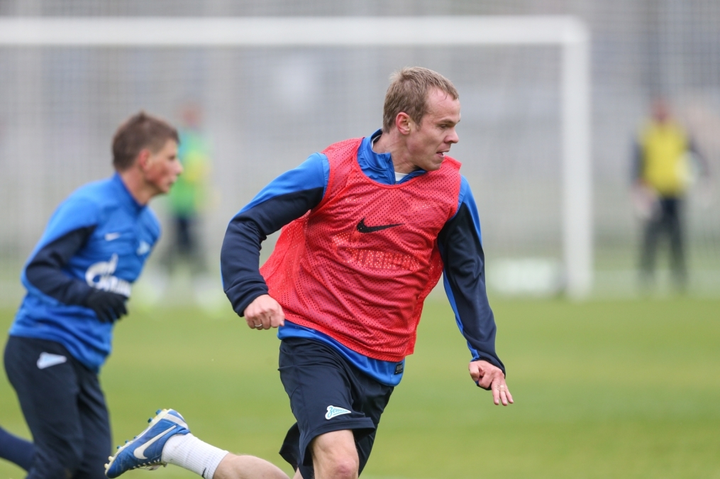 Тренировка «Зенита» перед матчем «Зенит» — «Спартак»