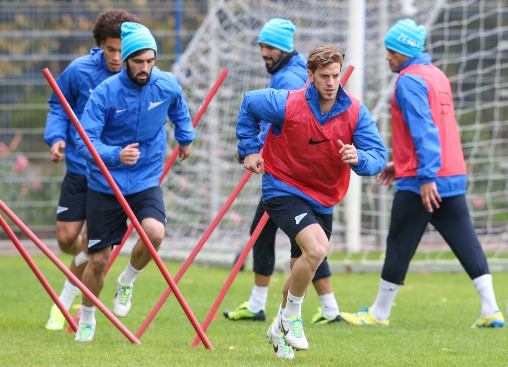 Тренировка «Зенита» перед матчем «Зенит» — «Спартак»