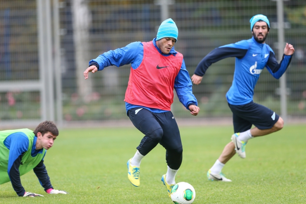 Тренировка «Зенита» перед матчем «Зенит» — «Спартак»