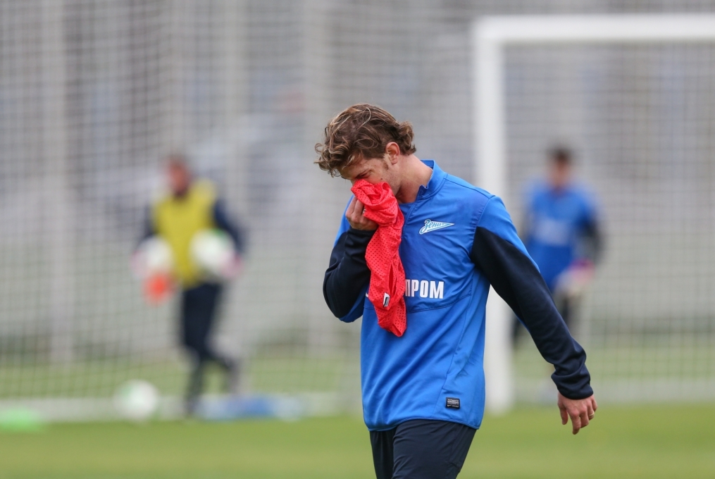 Тренировка «Зенита» перед матчем «Зенит» — «Спартак»