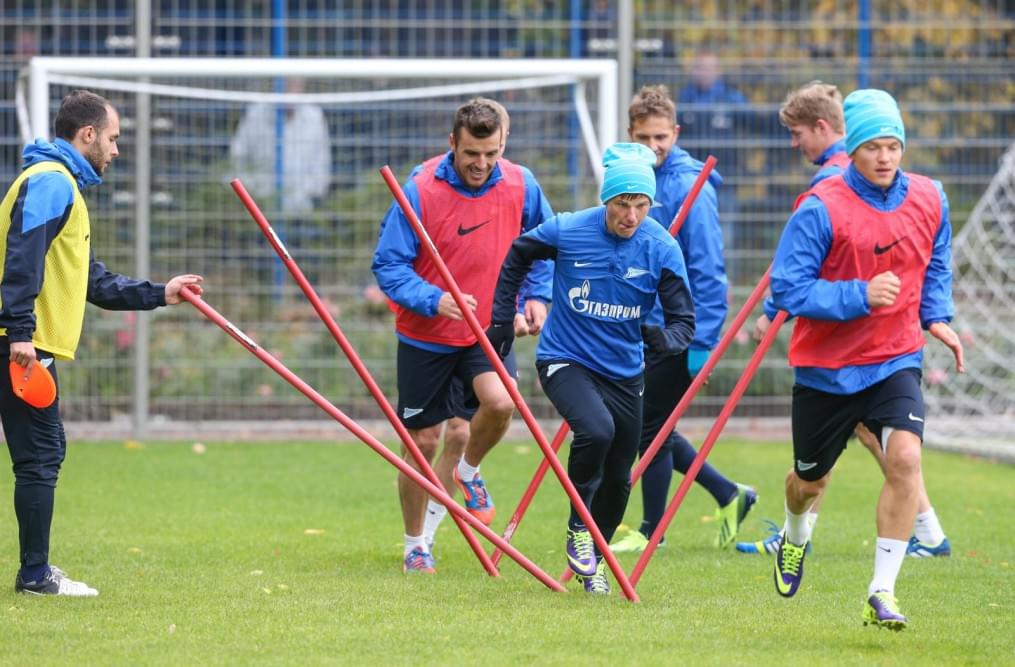 Тренировка «Зенита» перед матчем «Зенит» — «Спартак»