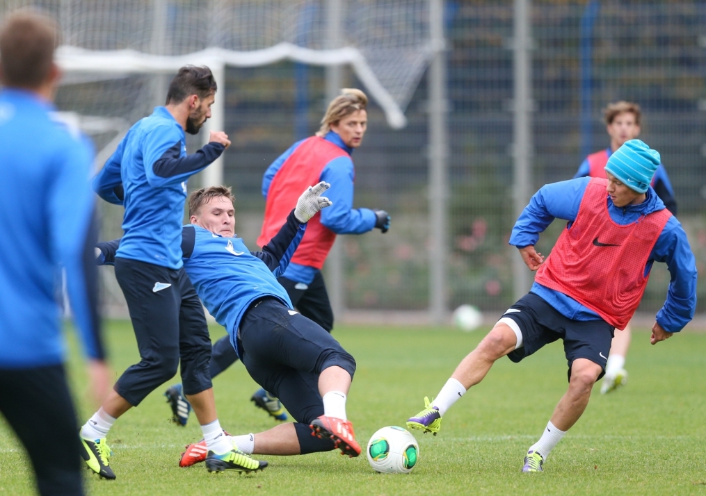 Тренировка «Зенита» перед матчем «Зенит» — «Спартак»