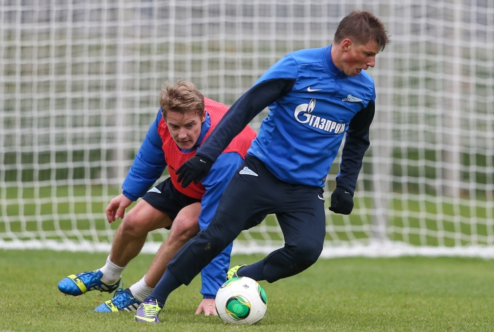Тренировка «Зенита» перед матчем «Зенит» — «Спартак»