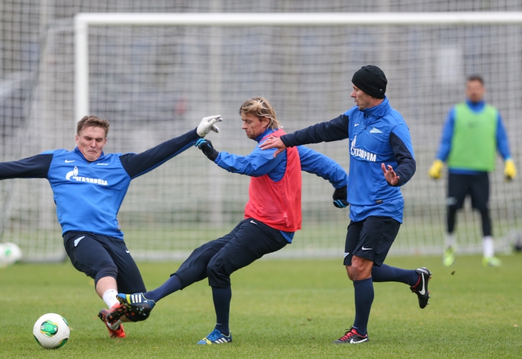 Тренировка «Зенита» перед матчем «Зенит» — «Спартак»