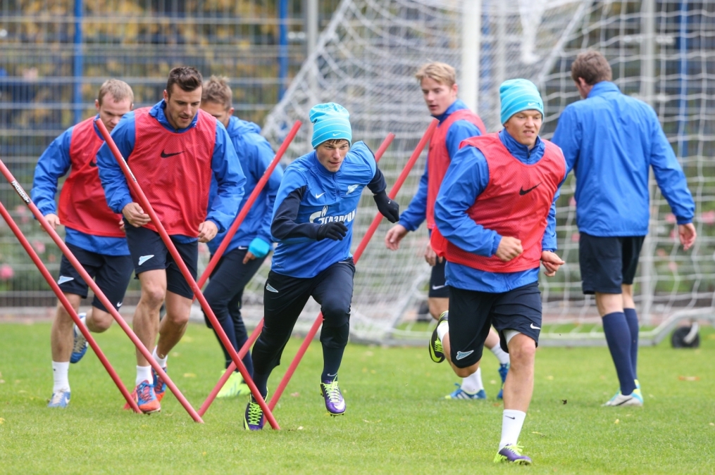 Тренировка «Зенита» перед матчем «Зенит» — «Спартак»
