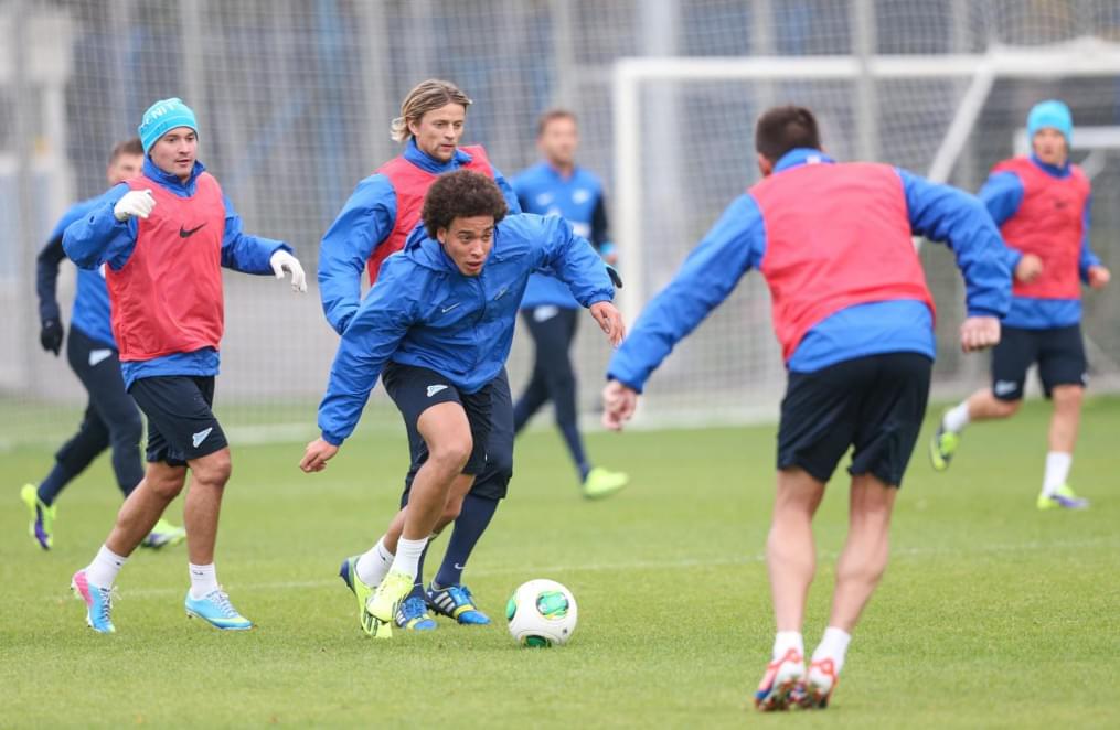 Тренировка «Зенита» перед матчем «Зенит» — «Спартак»