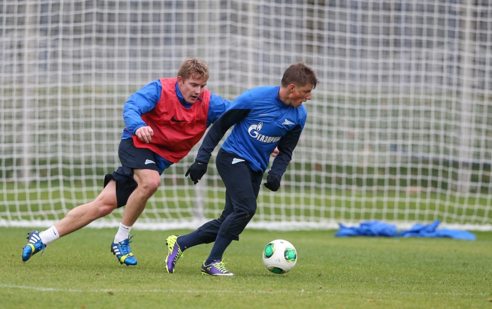 Тренировка «Зенита» перед матчем «Зенит» — «Спартак»