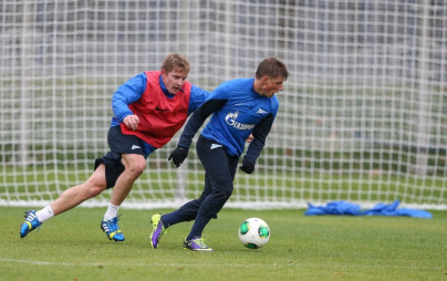 Тренировка «Зенита» перед матчем «Зенит» — «Спартак»