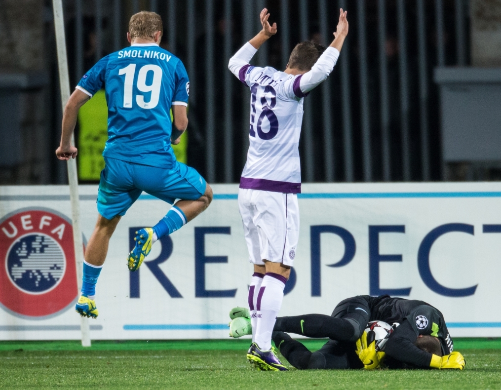 Матч Лиги чемпионов УЕФА 2013/2014, «Зенит» — «Аустрия»