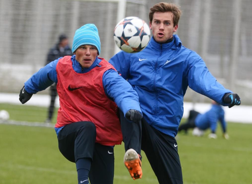 Тренировка основного состава ФК «Зенит»