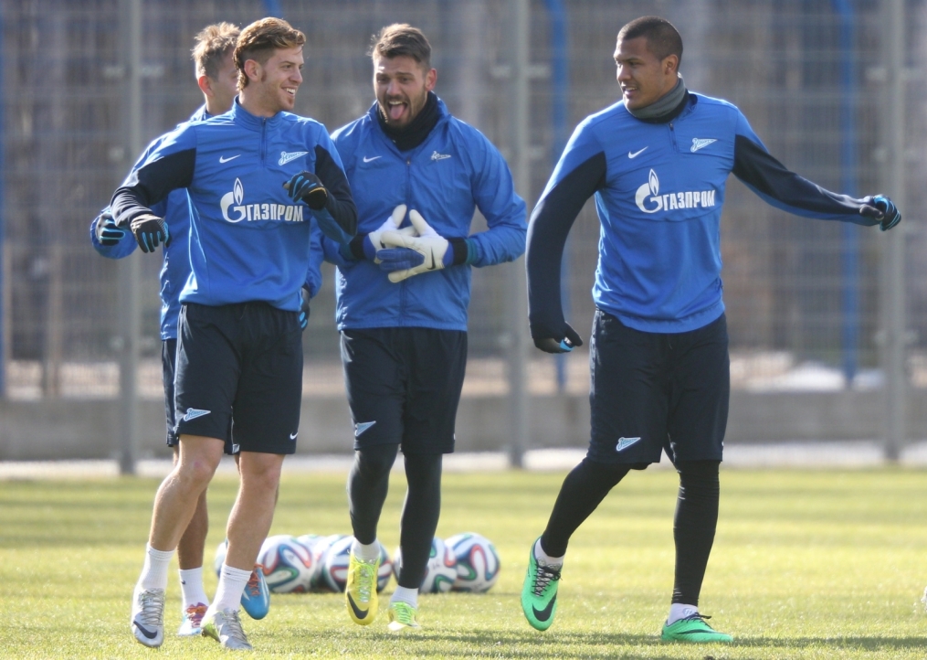 Открытая тренировка «Зенита» перед матчем с «Рубином»