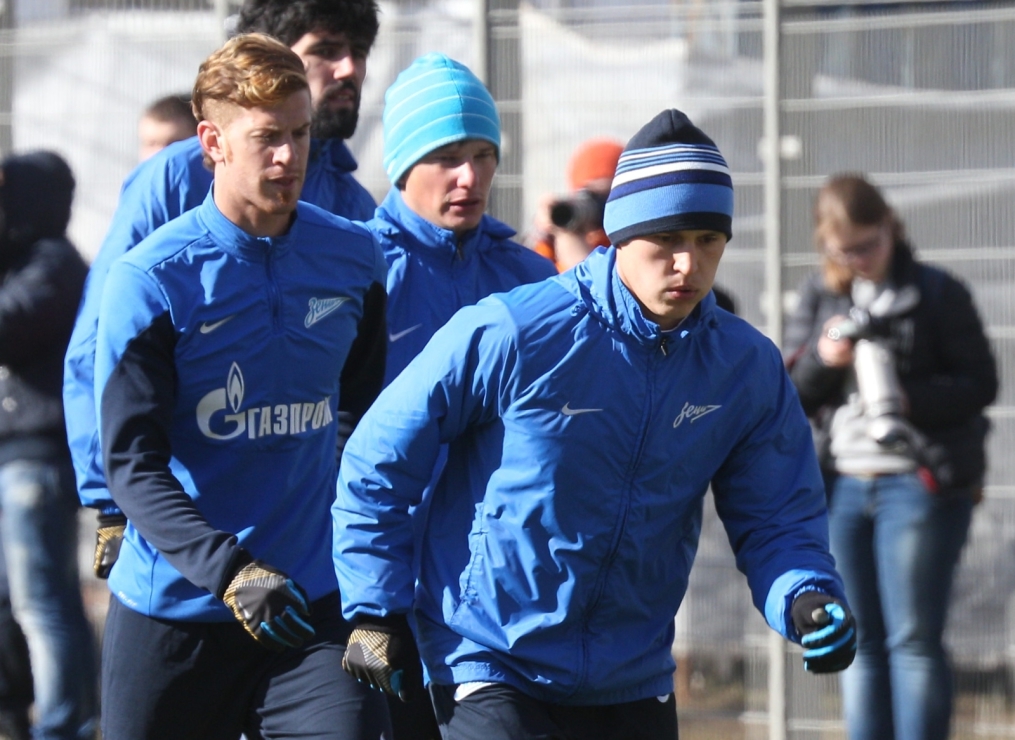 Открытая тренировка «Зенита» перед матчем с «Рубином»