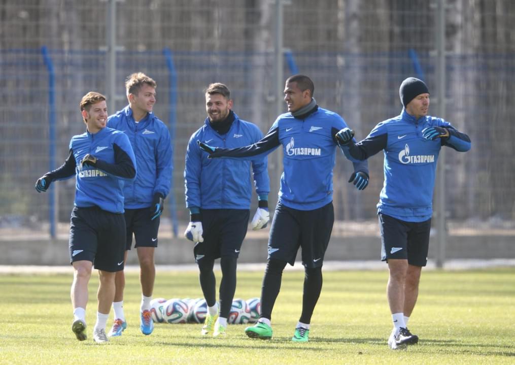 Открытая тренировка «Зенита» перед матчем с «Рубином»