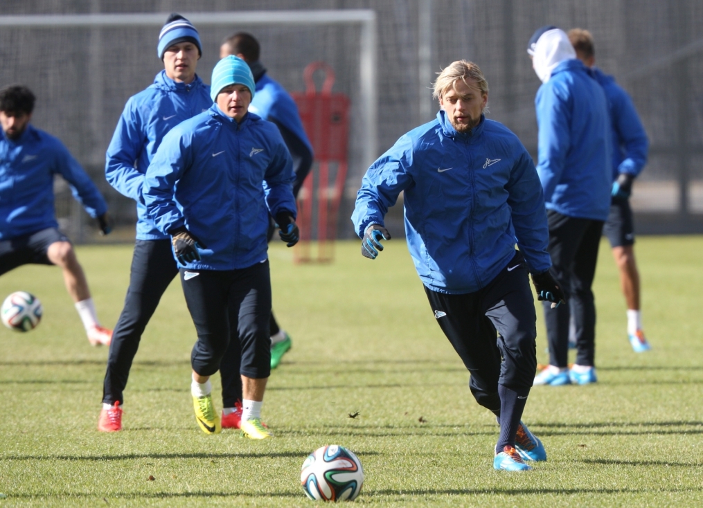 Открытая тренировка «Зенита» перед матчем с «Рубином»