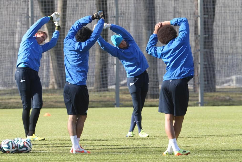 Открытая тренировка «Зенита» перед матчем с «Рубином»