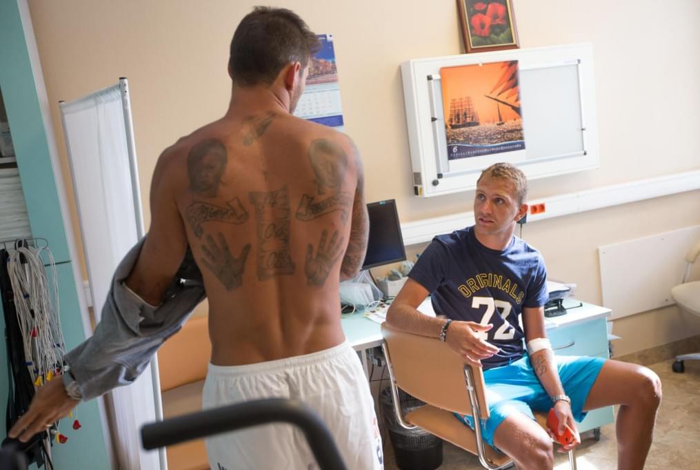 Медосмотр футболистов основного состава ФК «Зенит»