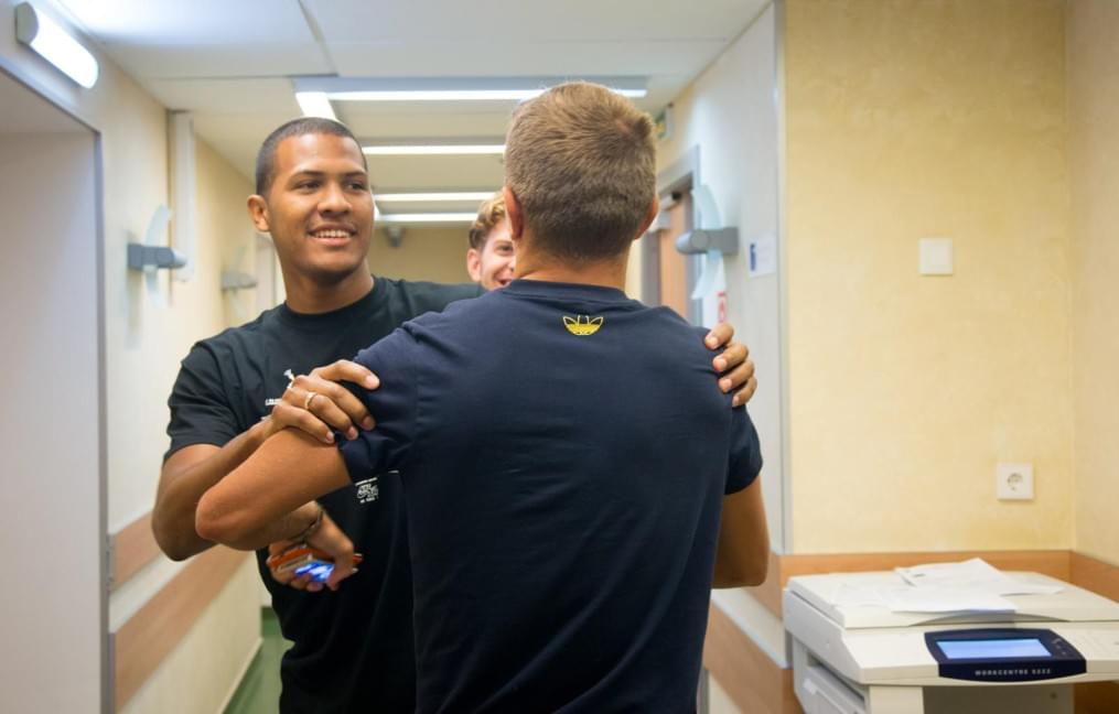 Медосмотр футболистов основного состава ФК «Зенит»