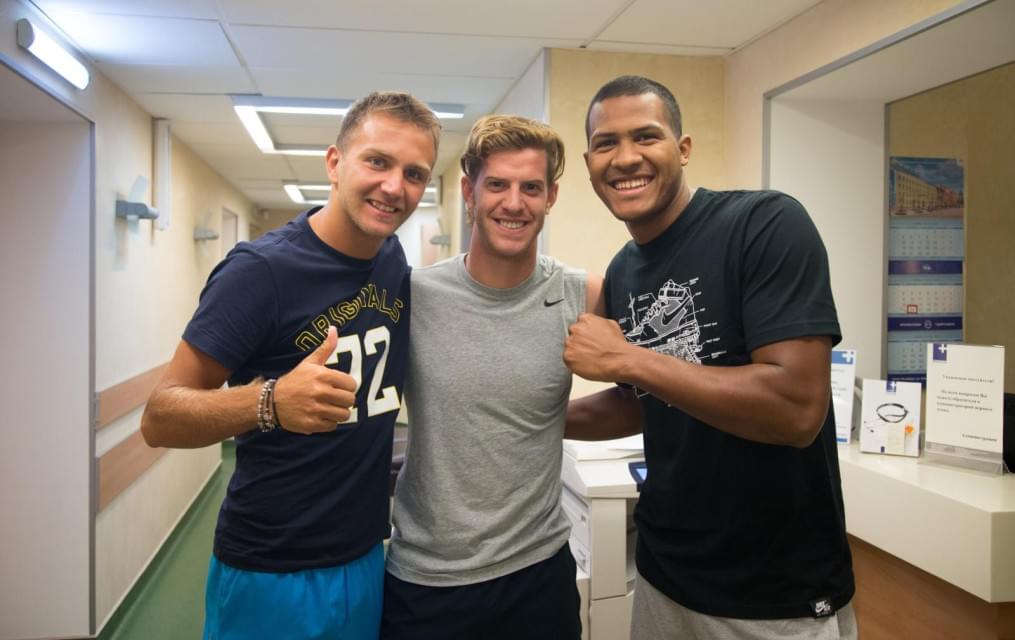 Медосмотр футболистов основного состава ФК «Зенит»