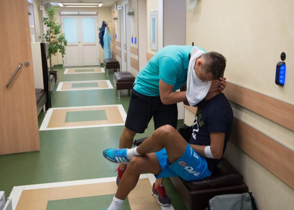 Медосмотр футболистов основного состава ФК «Зенит»