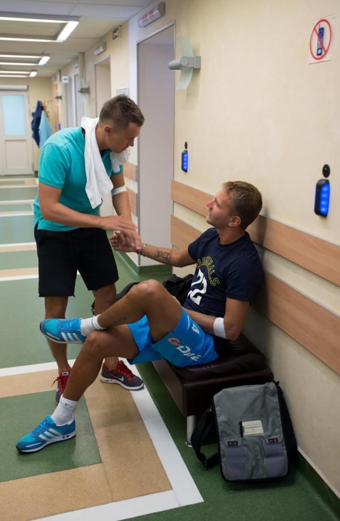 Медосмотр футболистов основного состава ФК «Зенит»