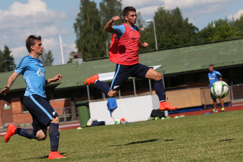 Тренировка «Зенита»-2 в Финляндии 7 июля 07.07.2014. Финляндия, Леппявирта. Предсезонный сбор «Зенита»-2.