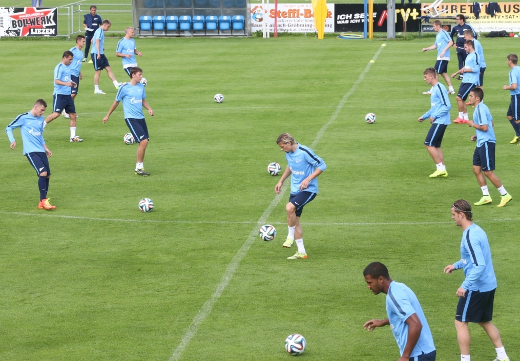 Сборы в Австрии: 15 июля, вечерняя тренировка