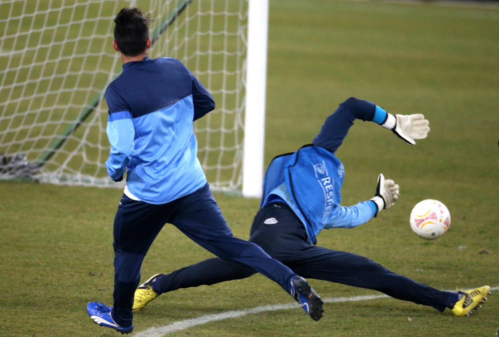 Тренировка перед матчем  Базель — Зенит.