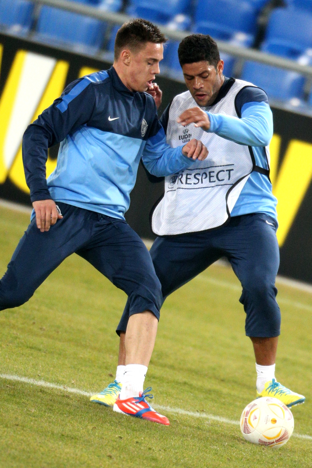 Тренировка перед матчем  Базель — Зенит.