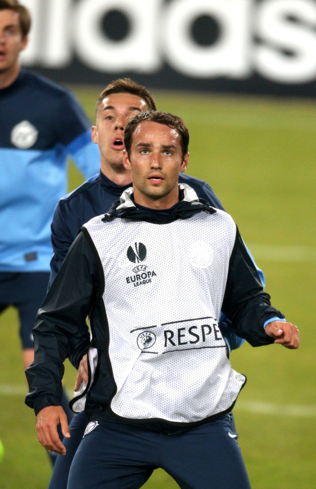 Тренировка перед матчем  Базель — Зенит.