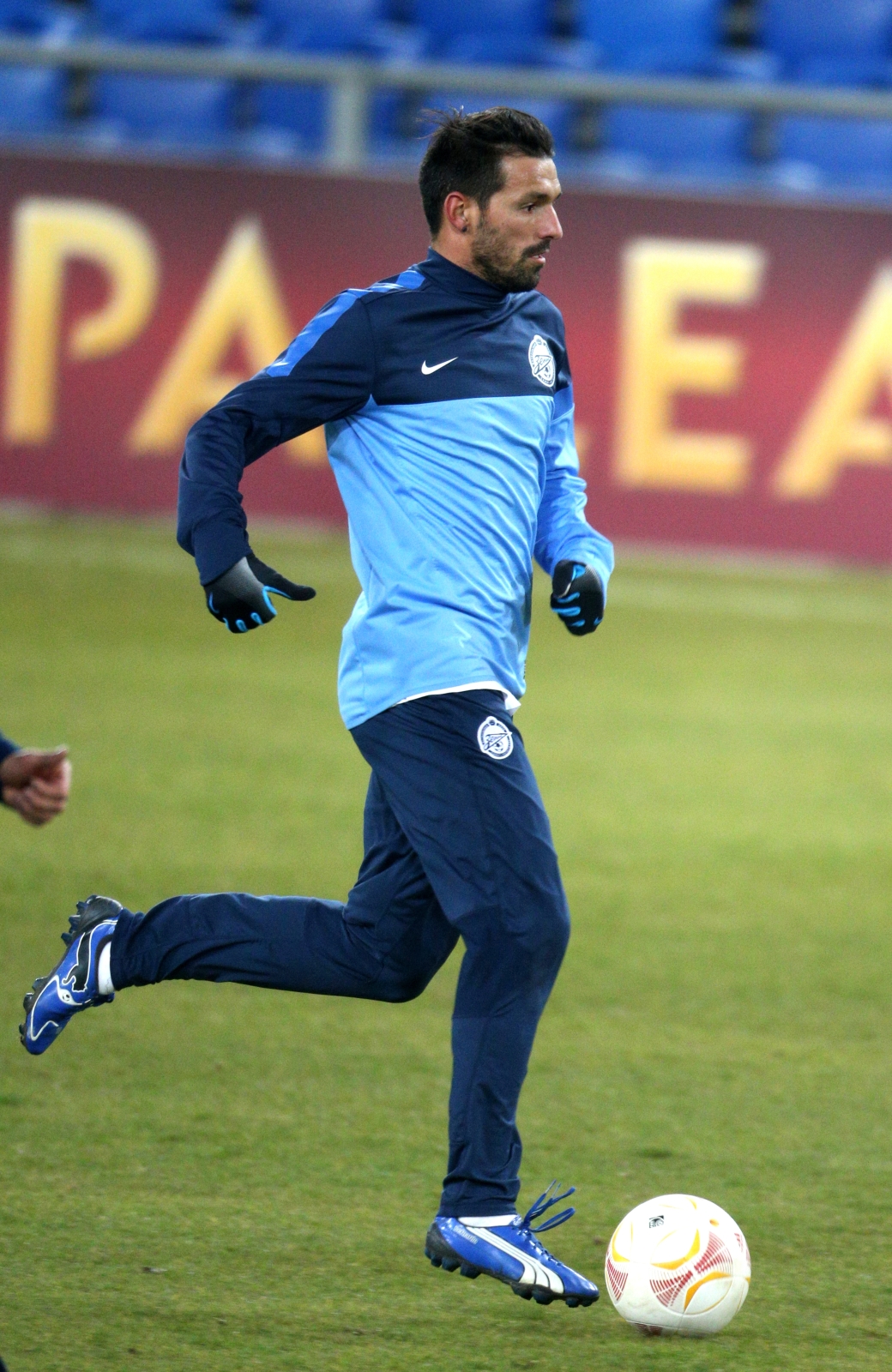 Тренировка перед матчем  Базель — Зенит.