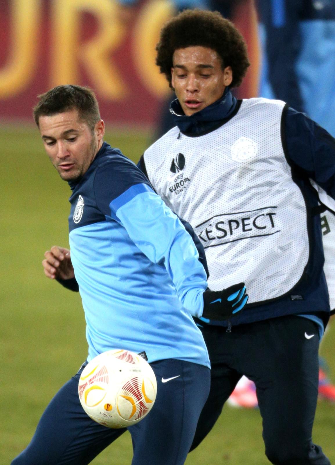 Тренировка перед матчем  Базель — Зенит.