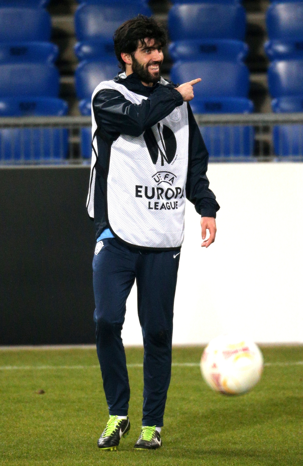 Тренировка перед матчем  Базель — Зенит.