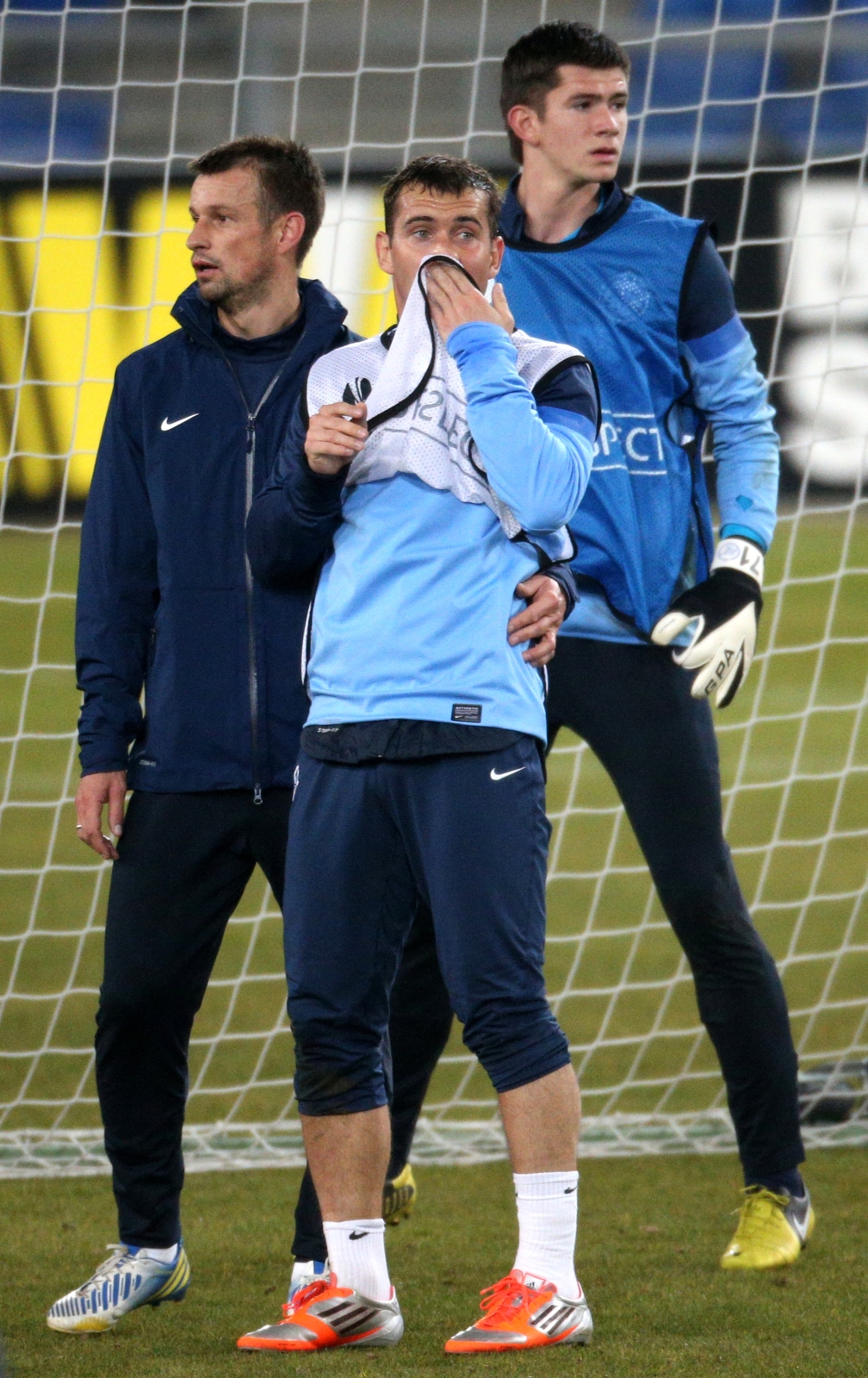 Тренировка перед матчем  Базель — Зенит.