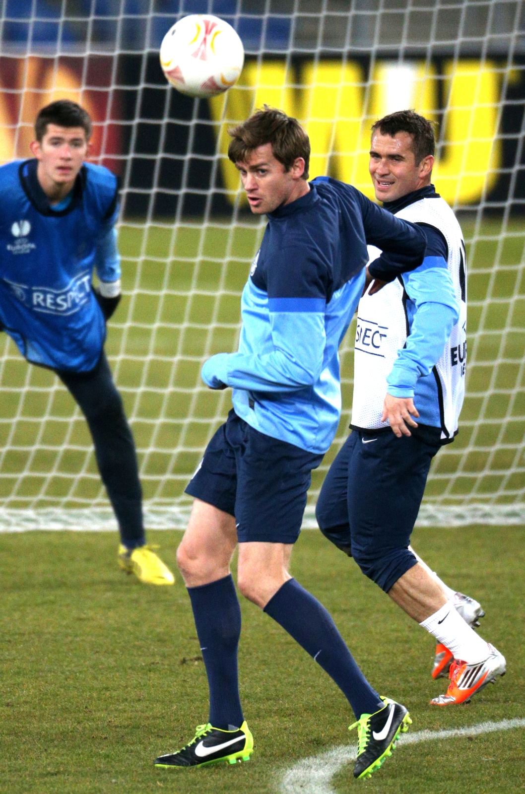 Тренировка перед матчем  Базель — Зенит.