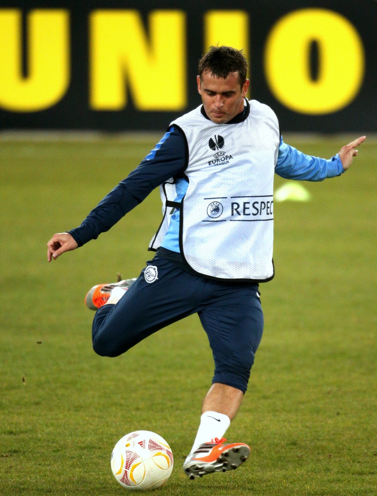 Тренировка перед матчем  Базель — Зенит.